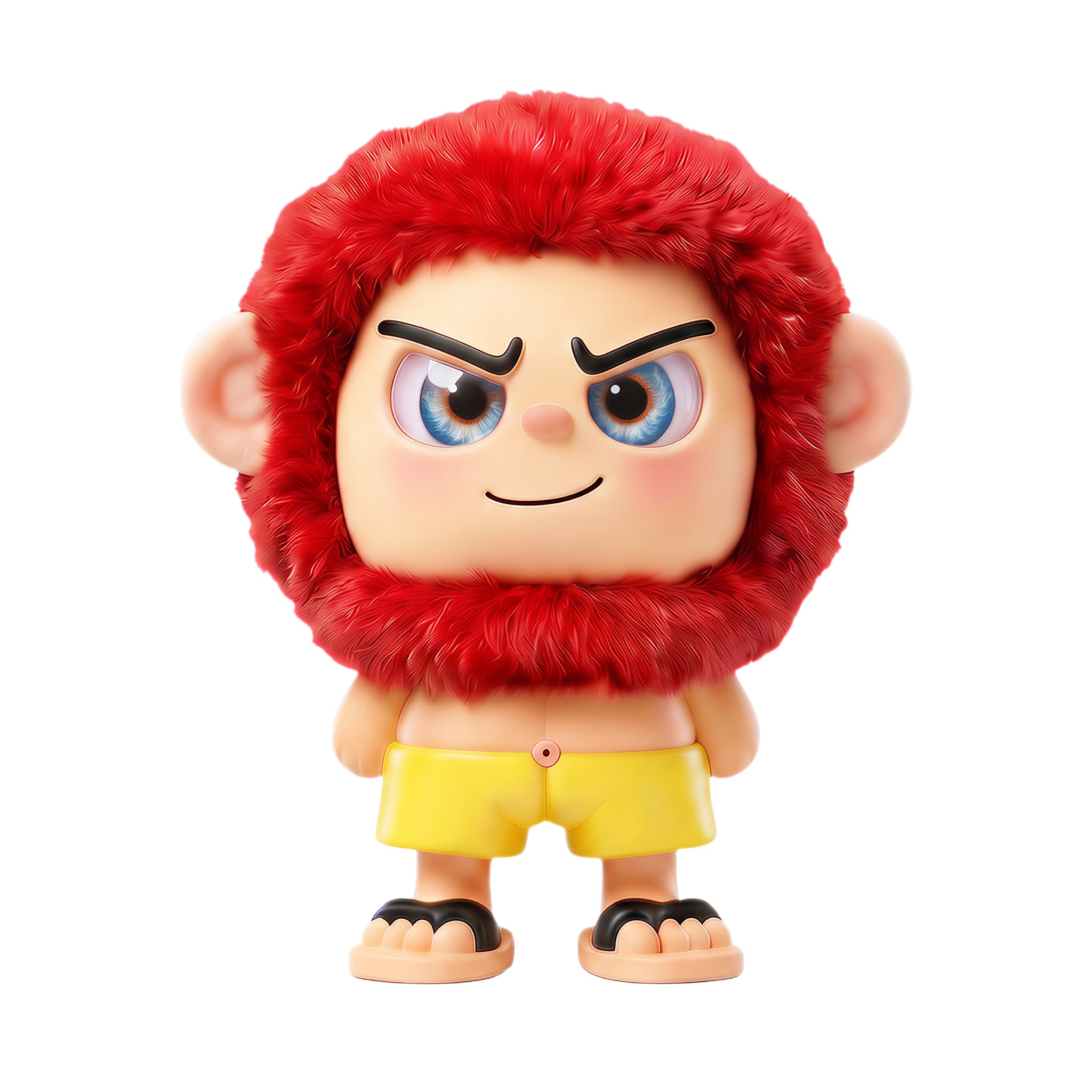 Leizi GE AI Companion & Emo Robot, Plush Interactive Toy Figure  (Rose Red, Smiling Expression)