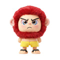 Leizi GE AI Companion & Emo Robot, Plush Interactive Toy Figure (Rose Red, Frowning Expression)